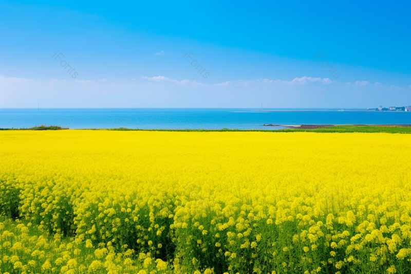 黄色油菜花美丽自然风景高清摄影图,高清,摄影图,摄影图片,图片大全,摄影图免费下载